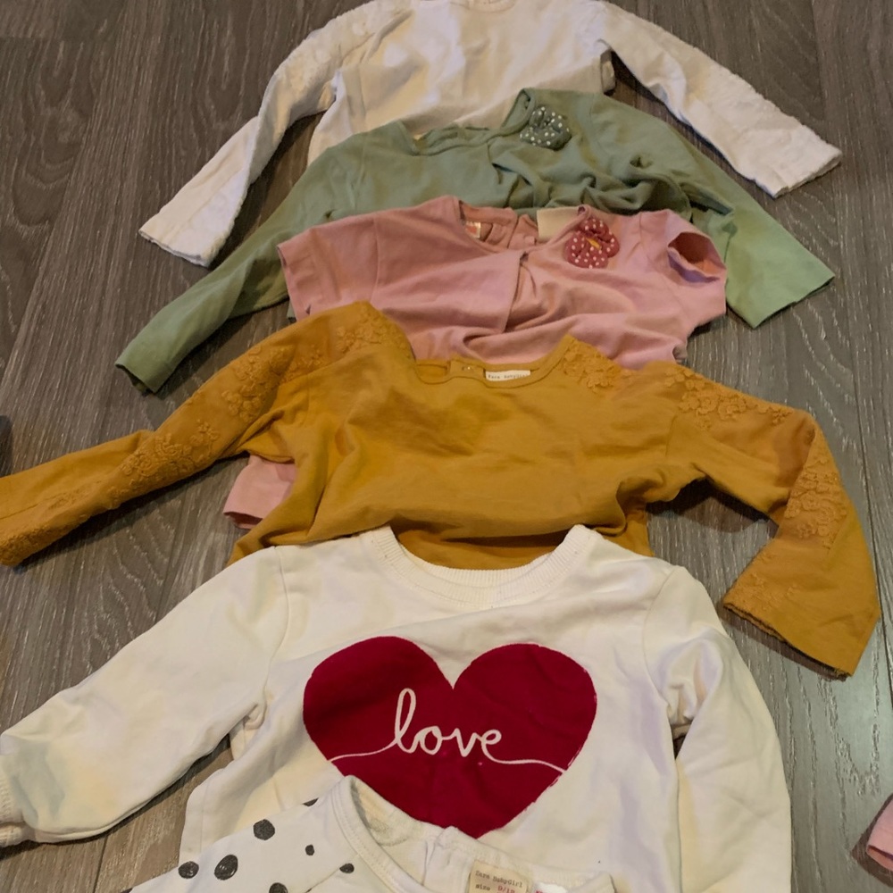 Bundle of shirts and 2 sweaters